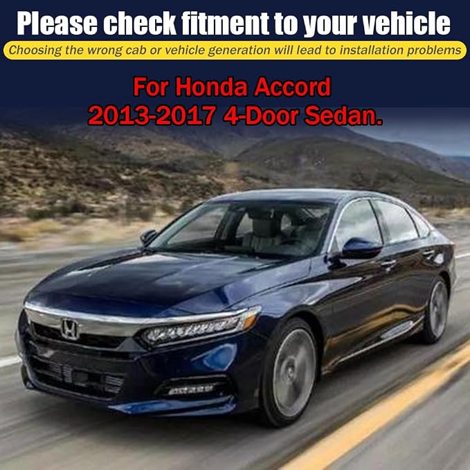 Rain Guards for Honda Accord 2013-2017 4-Door Sedan - Image 6