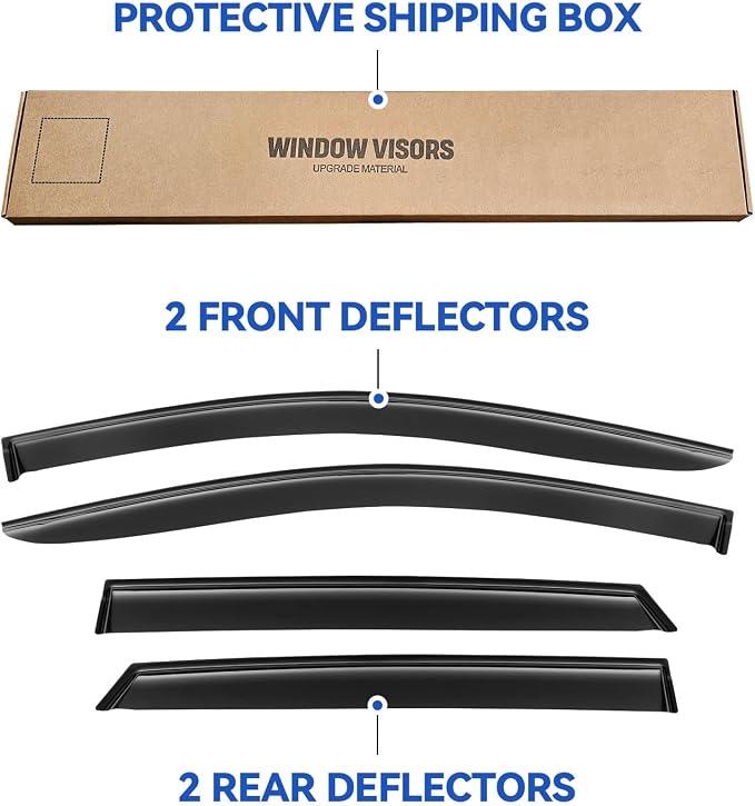 Window Visors Rain Guards Shield - Image 5
