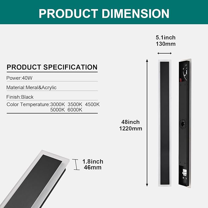 2 Pack Modern Outdoor Wall Lights - Image 8