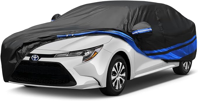 10-Layer for Toyota Corolla Car Cover Waterproof All Weather for Automobiles by ATHUPEAD