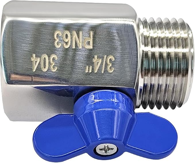 beduan Stainless Steel 3/4 Shut Off Valve GHT Threaded Garden Hose Heavy Duty - Image 4
