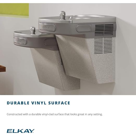Elkay Cooler Wall Mount ADA Non-Filtered Non-Refrigerated Light Gray Granite - Image 4
