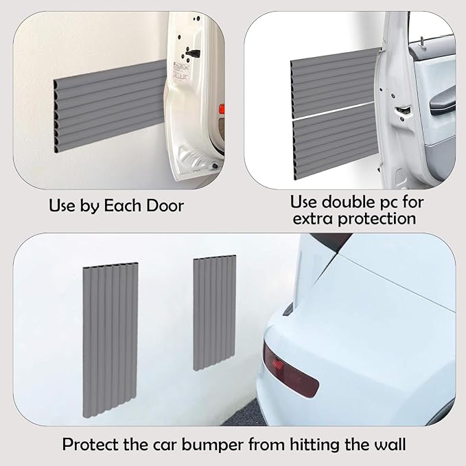 Rubber Bond Garage Wall Protectors - 4in x 12ft Strong Self-Adhesive Rubber - Image 4