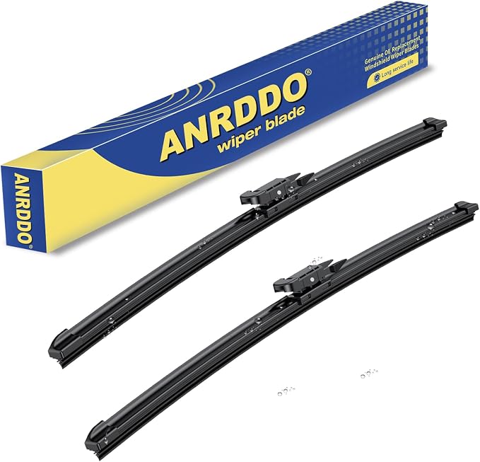2 wipers Replacement for Volvo V70 XC70 2005-2007 XC90 2005-2014 S80 2004-2006 by ANRDDO
