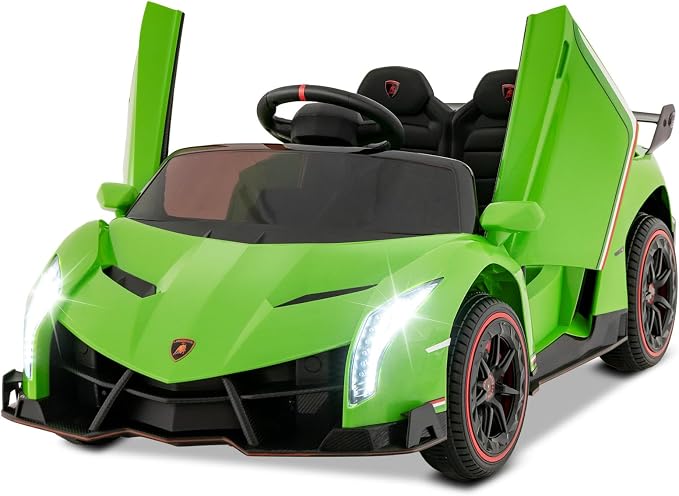 Costzon Ride on Car, Lamborghini Licensed 12V Battery Powered 4WD Sports Car by Costzon
