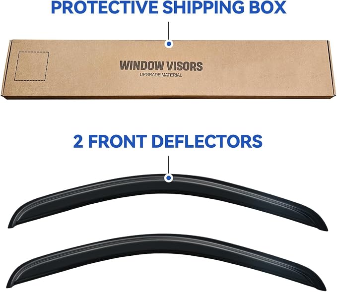Window Visors Rain Guards for 2007-2013 Chevy Silverado/GMC Sierra 1500 Regular - Image 6