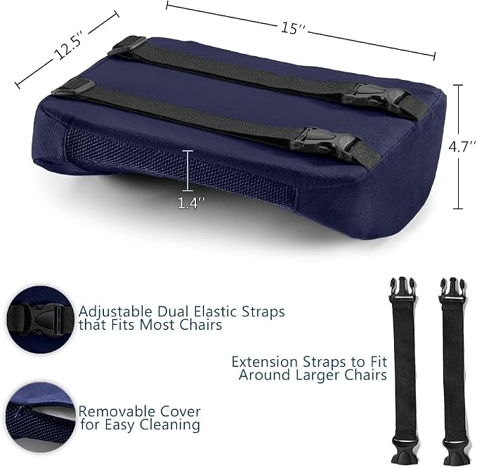 ComfiLife Lumbar Support Back Pillow Office Chair and Car Seat Cushion - Image 4