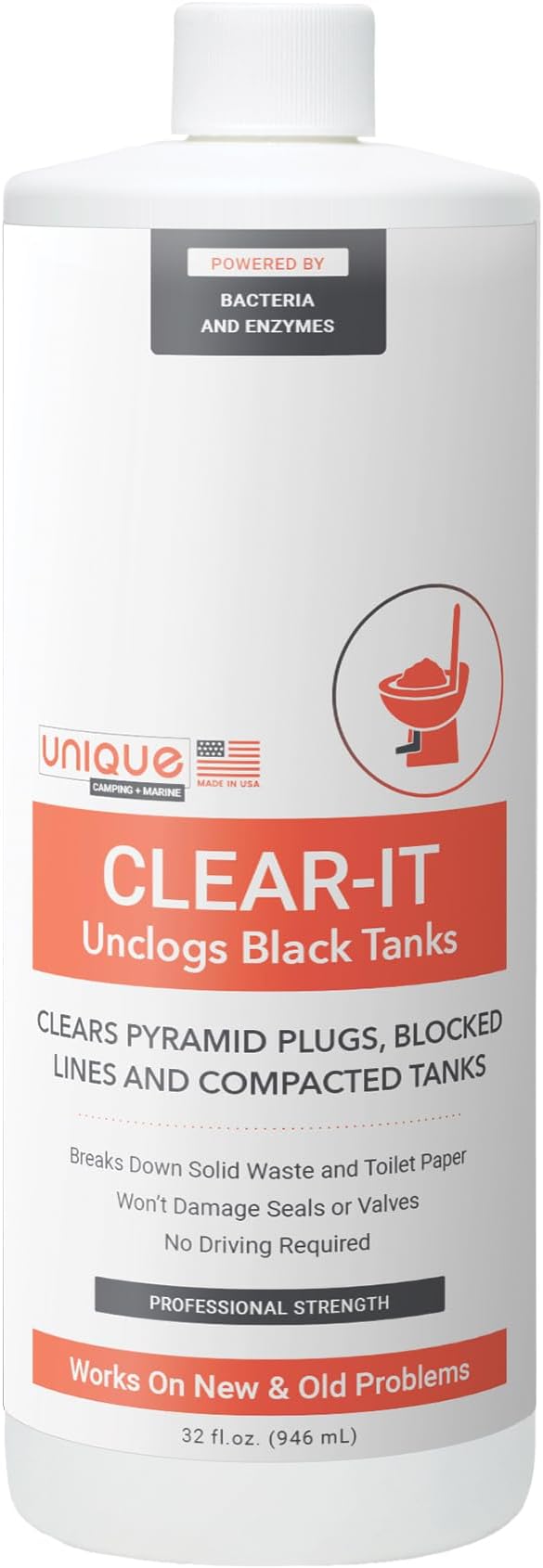 Unique Clear-It RV Black Tank Unclogger Liquid by Unique