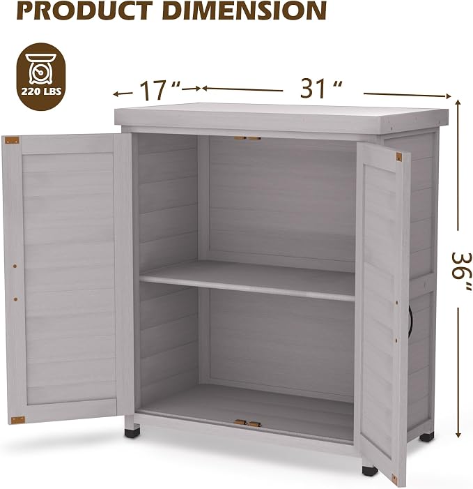 Outdoor Storage Shed Waterproof, Potting Shed - Image 2