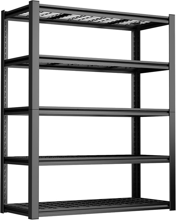 Garage Shelving, 5-Tier Metal Storage Shelves, Metal Shelves - Image 9