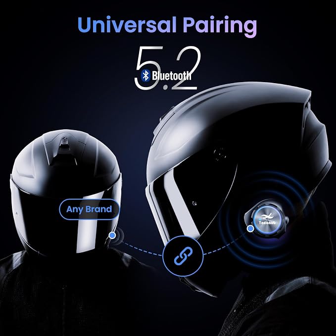 Y3 Helmet Bluetooth Intercom Headset, Auto Answer Phone, Active Noise - Image 4