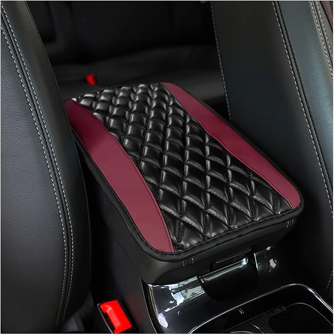 Car Center Console Cushion Pad, Universal Leather Waterproof Armrest Seat Box by Moly+Magnolia