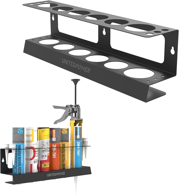 UNITEDPOWER Caulking Gun Holder, Wall Mount Hand Caulking Gun Storage Rack by UNITEDTOOLSUNITEDPOWER