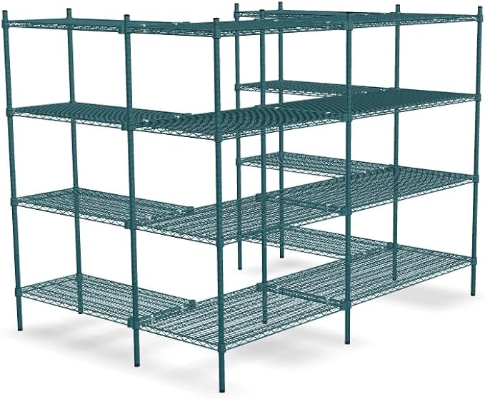 NSF 7' x 4 1/2' Walk-in 4-Tier Shelving Unit Kit - Image 2