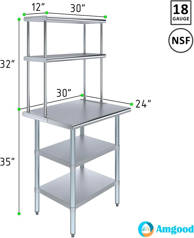 Amgood Stainless Steel Work Table - Image 3