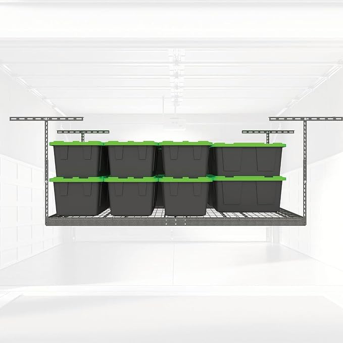 MonsterRax Overhead Garage Storage Racks 3x8’ Ceiling Mounted Shelving - Image 8