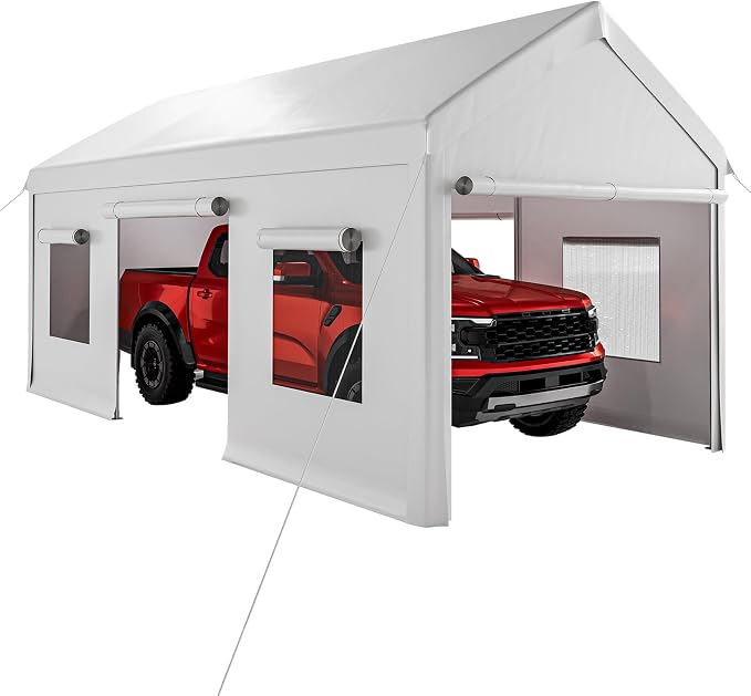 10x20 Ft. Metal Carport Garage - Image 8