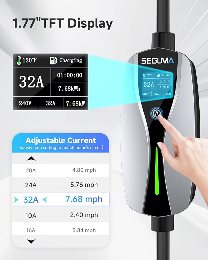 EV Charger Level 2 for Tesla, NEMA 14-50 Plug NACS EV Chargers, 25FT Adjustable - Image 6