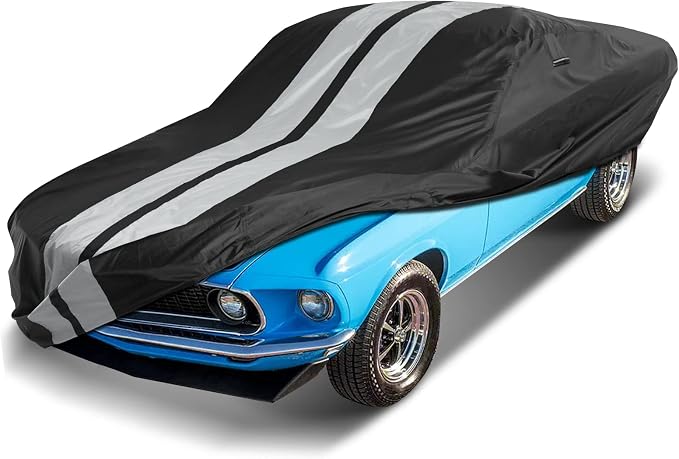 iCarCover Custom Car Cover for 1969-1973 Ford Mustang Waterproof All Weather by iCarCover