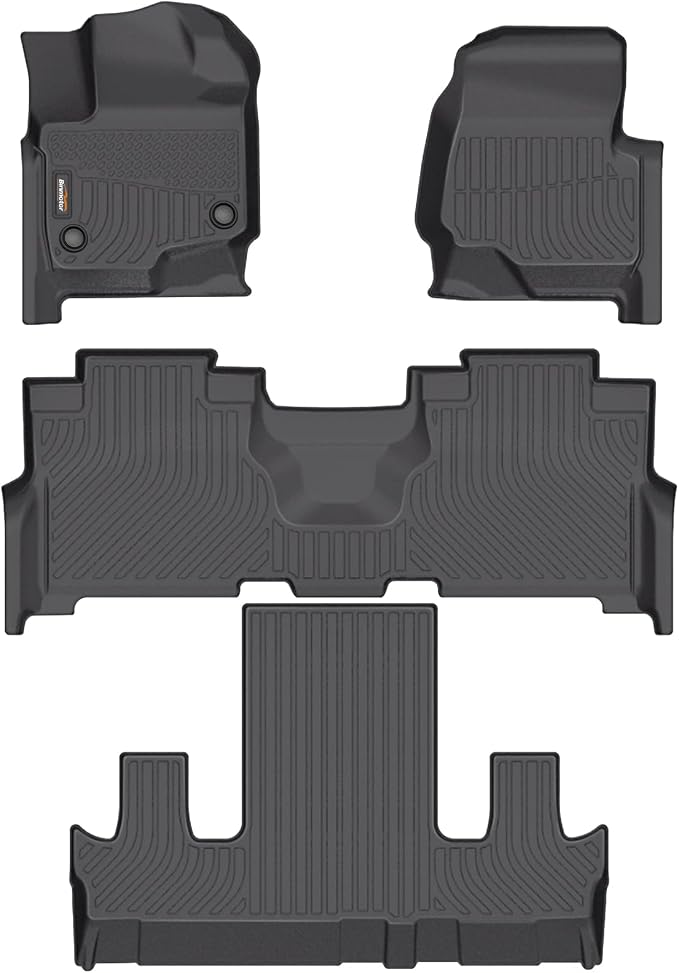 Binmotor-Floor Mats for for Ford Expedition Max 2021-2025, TPE All Weather Car by VisittheBinmotor