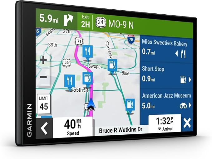 Garmin DriveSmart 55 EX with Traffic, 5.5-inch Car GPS Navigator with Bright - Image 4