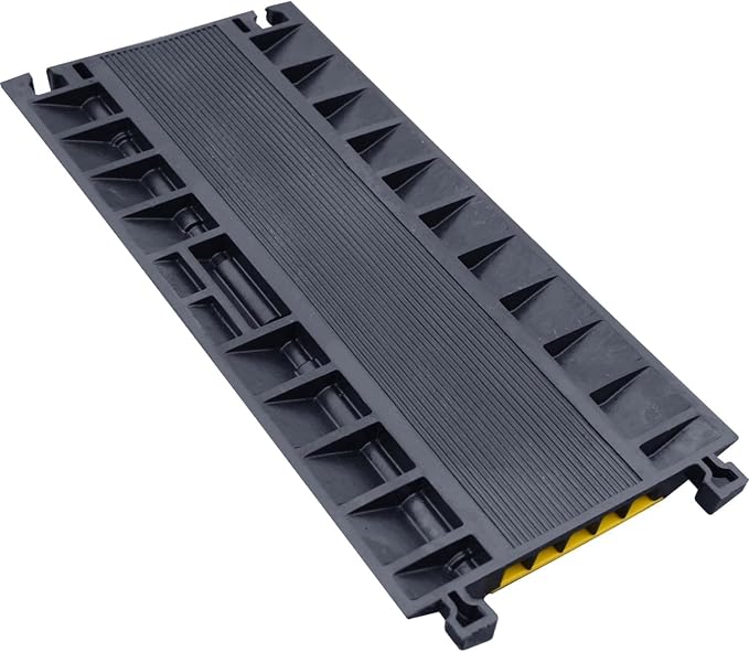OrangeStar 2-Pack Rubber Cable Protector Ramp Heavy Duty 5-Channel Wire Cord - Image 6