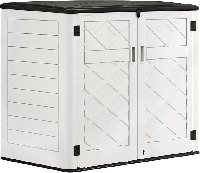 HOMSPARK Storage Shed Weather Resistance, Horizontal Storage Shed by HOMSPARK
