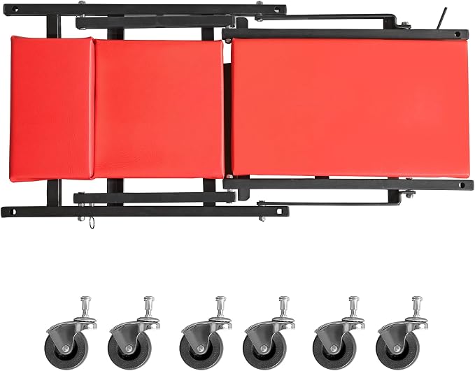 TCE 36" Rolling Foldable Automotive Creeper, 2-in-1 Garage Shop Creeper - Image 2
