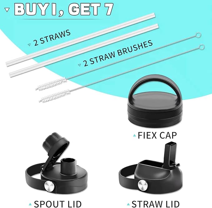 SENDESTAR 40oz Water Bottle Wide Mouth Stainless Steel Vacuum Insulated Double - Image 5