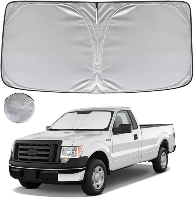 KAYZT Windshield Sun Shade for 2009-2014 Ford F150 Foldable Sunshade Front by KAYZT