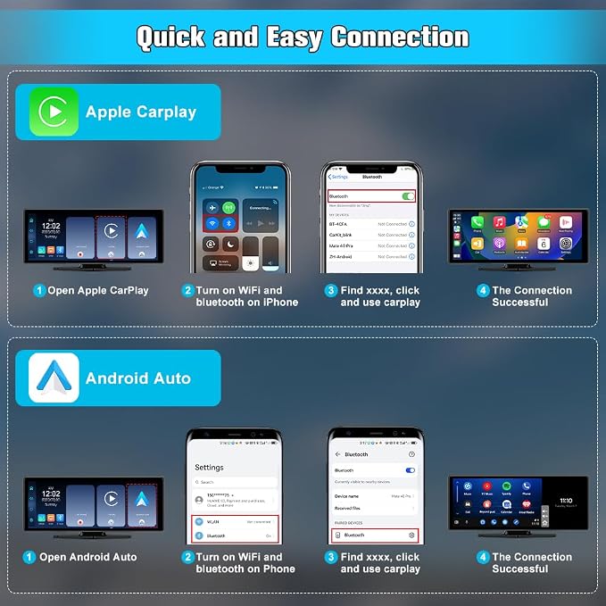 10.26" Portable Apple Carplay Screen - Image 4
