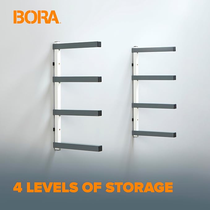Bora 4-Level Lumber Storage Rack Wood and Garage Organization Space Saving - Image 3