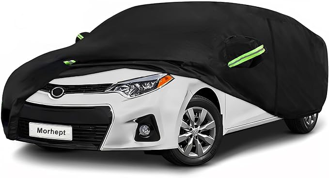 Car Cover Custom Fit for Toyota Corolla, Waterproof All Weather Full Exterior by Morhept