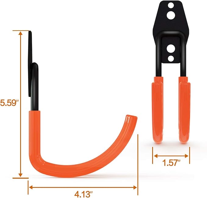 Garage Storage Utility Hooks，Garage Garden Tool Organizer，Steel Wall Mount Hooks - Image 3