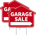 2PC Garage Sale Yard Sign with Stakes, 17 Inches by 13 Inches by Venicor