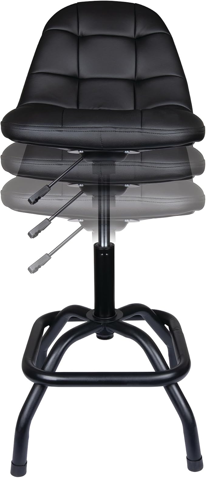 Performance Tool W85031 Pneumatic High Back Adjustable Swivel Bar Stool - Image 8