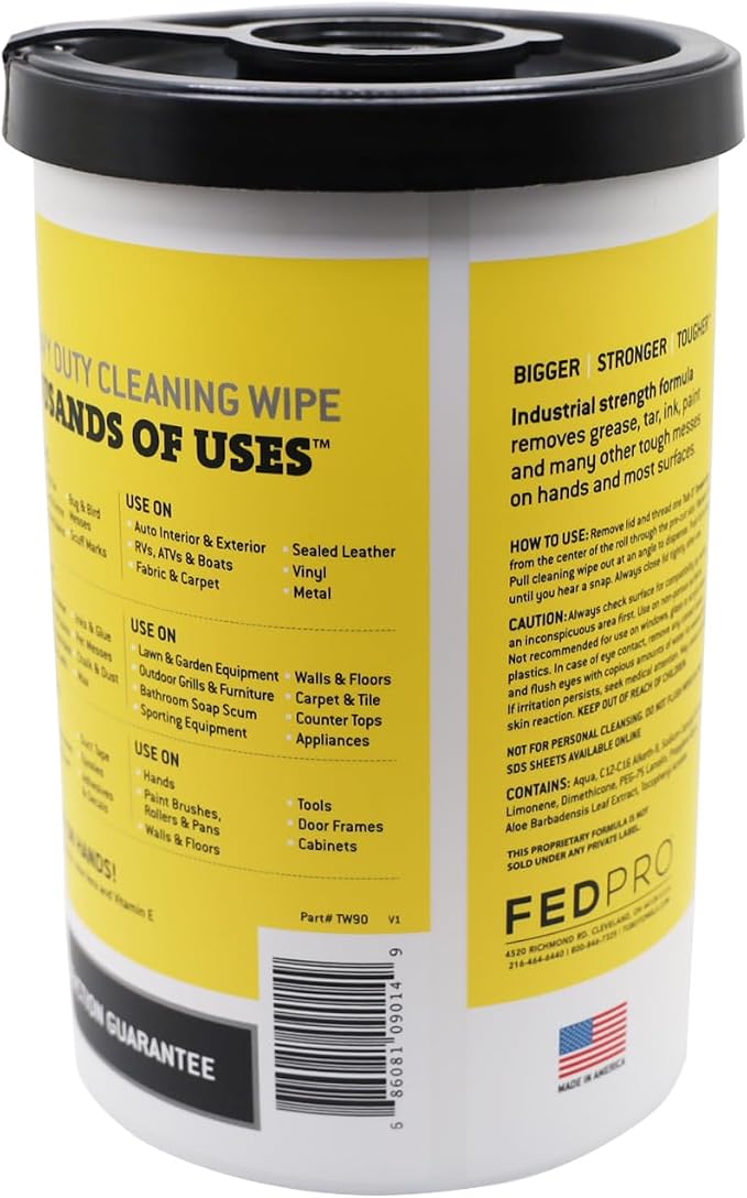 Tub O' Towels Heavy-Duty Multi-Surface Cleaning Wipes, Removes Grease, Tough - Image 6