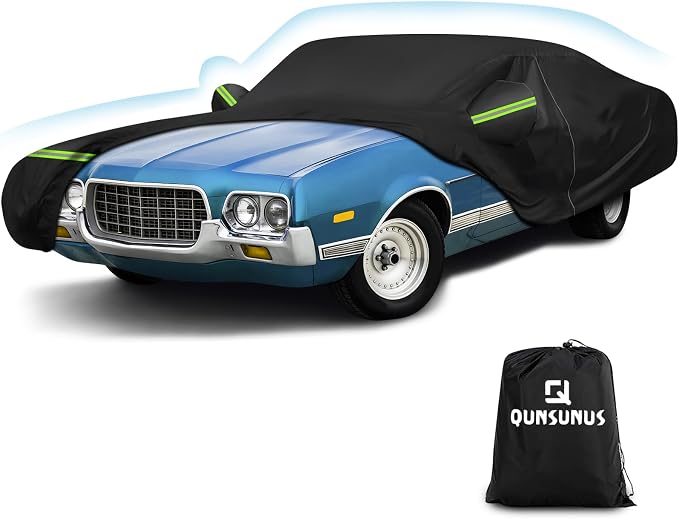 QUNSUNUS Waterproof Car Cover for Ford Fairlane 1968-1970 and Torino 1968-1976 by QQUNSUNUS