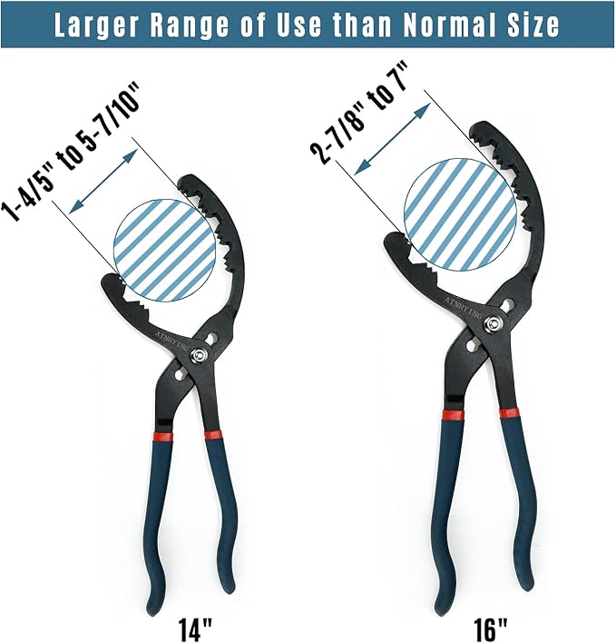 Large Adjustable Oil Filter Wrench, Universal Oil Filter Removal Tool, 16 Inch - Image 3