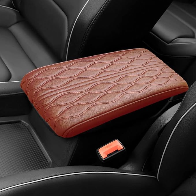 2025 Upgrade Universal Style Memory Cotton Car Armrest Box Pad, New Leather Car by Gasuio