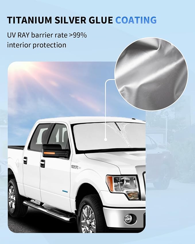 for F150 Car Windshield Sun Shade - Image 4