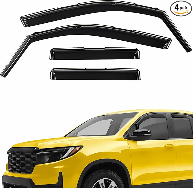 Extra Durable Window Deflectors in-Channel Window Visors Rain Guards Fit by AEROGUYSCustomfitrainguard