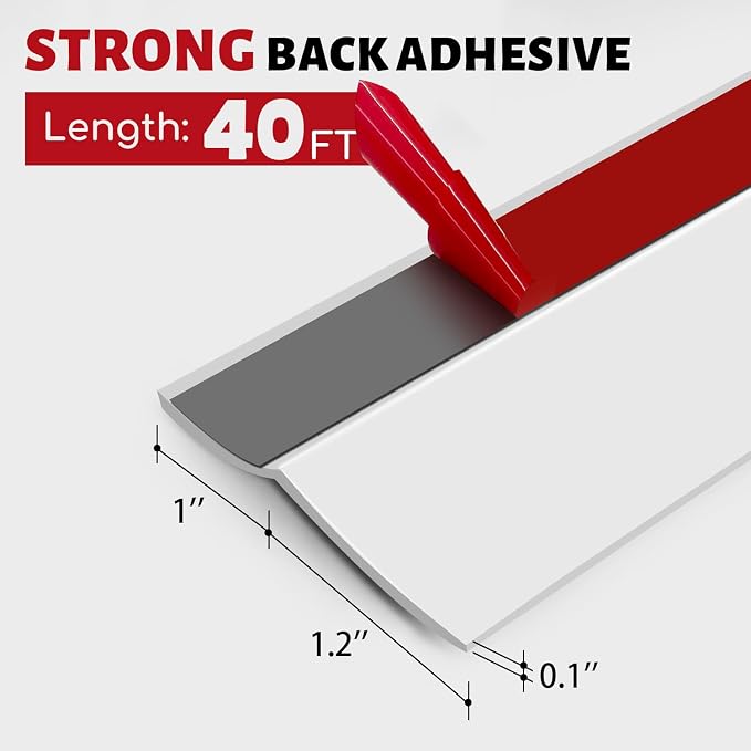 Garage Door Seal Top and Sides Seal Strip, 40FT Universal Garage Door Weather - Image 2