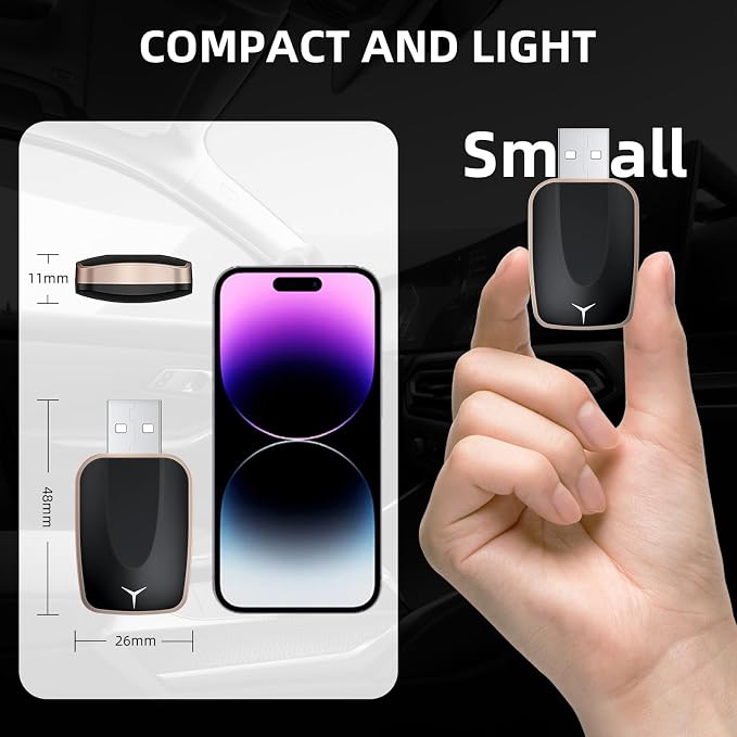 Mini Wireless CarPlay Adapter for iPhone, 2 in 1 CarPlay and Android Auto - Image 9