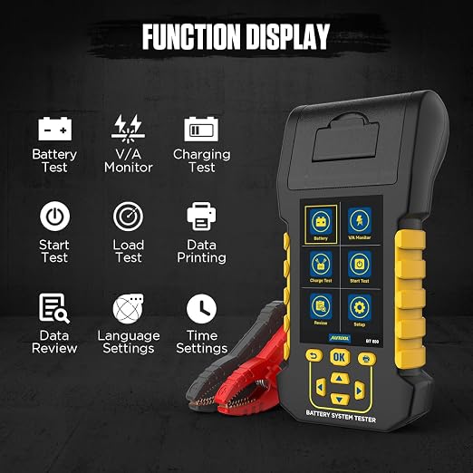 Car Battery Tester 12V/24V Digital Automotive Batteries & Alternator Diagnostic - Image 2