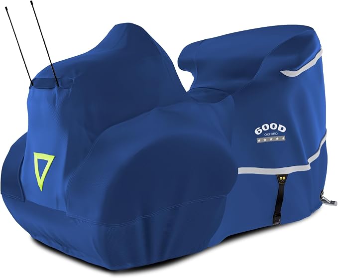 Rosefray Motorcycle Cover with Side+Top Box Heavy Duty 600D Waterproof by Rosefray