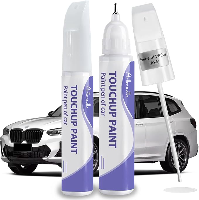 Touch Up Paint for BMW Mineral White-Exact Match–Chips and Nicks TouchUp Paint by Artbreath