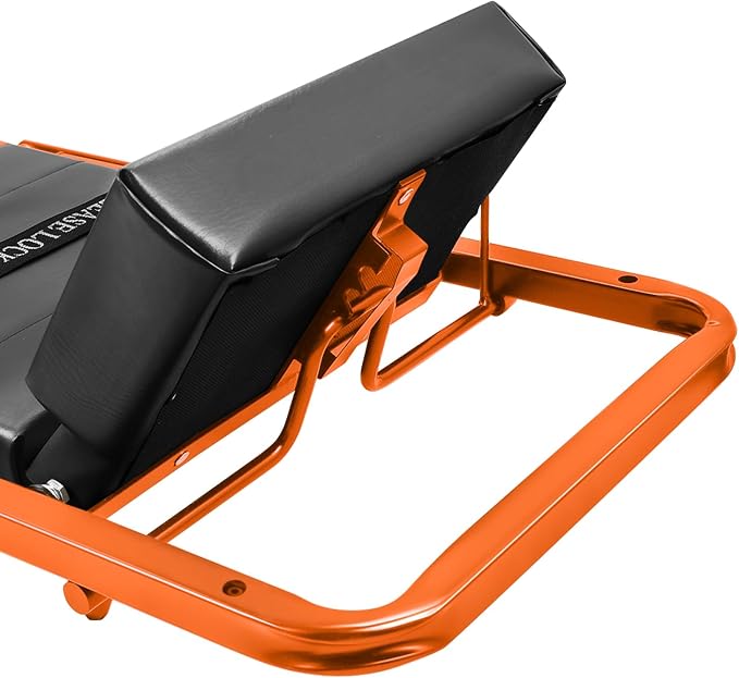 DNA MOTORING 48" 2 IN 1 Folding Rolling Garage Shop Creeper Roller Seat - Image 7