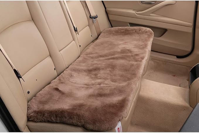 Fluffy Genuine Australia Sheepskin Car Seat Cover - Image 4