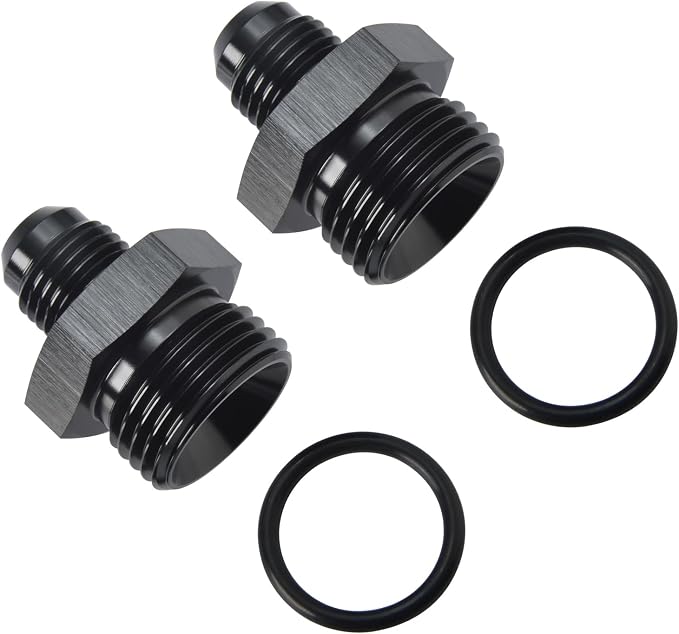 6AN Male Flare to 10AN ORB O-ring Boss Fuel Pump Rail Adapter Fitting Aluminum - Image 4